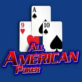All American Poker slot logo by RTG (Reel Time Gaming) at Bigwin Casino