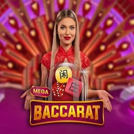Mega Baccarat slot icon by Pragmatic Play, available at Bigwin Casino